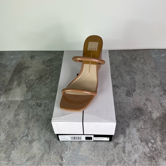 DOLCE VITA Block Heel Strappy Slip On Slide Sandals - Picture 10 of 10